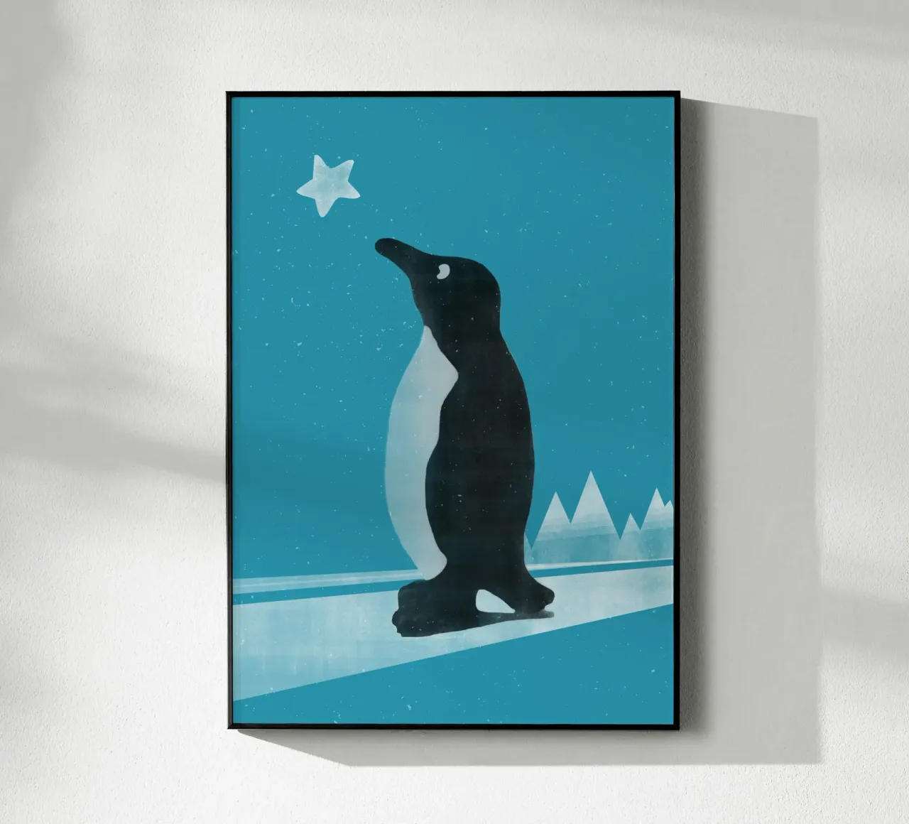 Winter Pinguin plexiglass da lazydaypaper