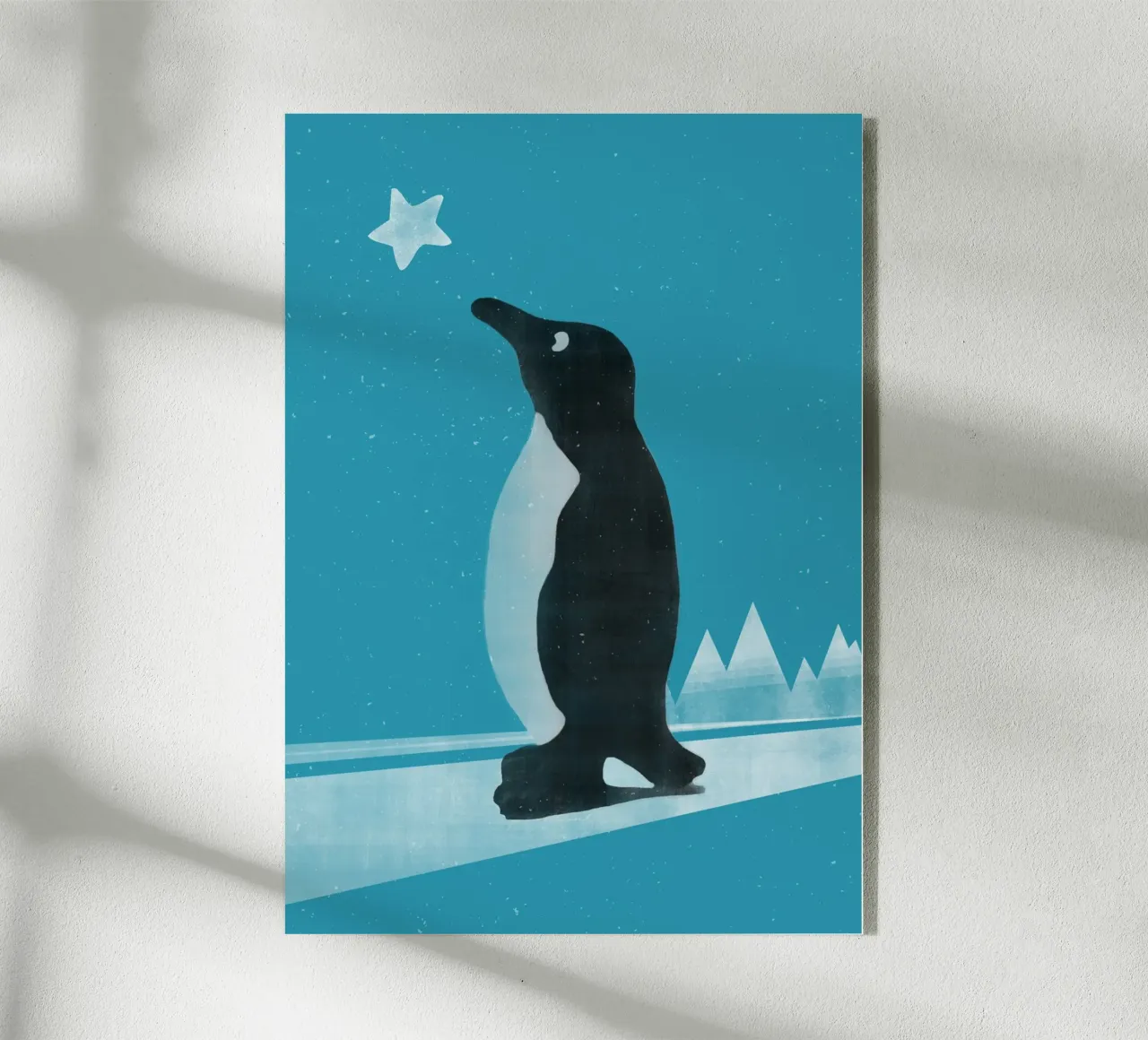 Winter Pinguin plexiglass da lazydaypaper