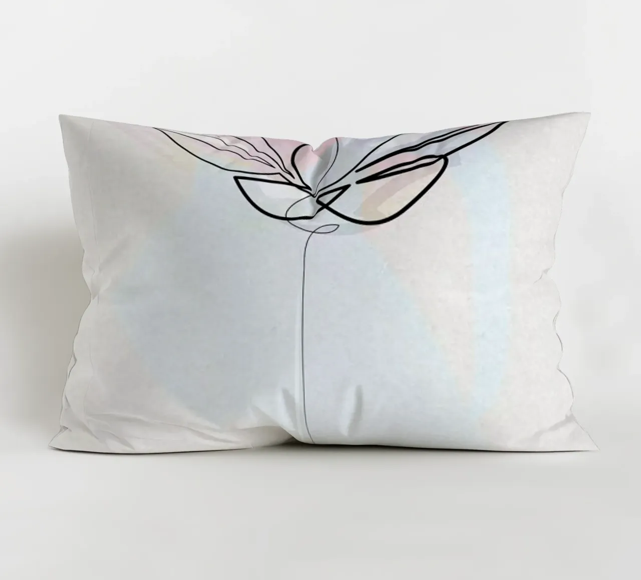 One Line Lotus cuscino da Quibe