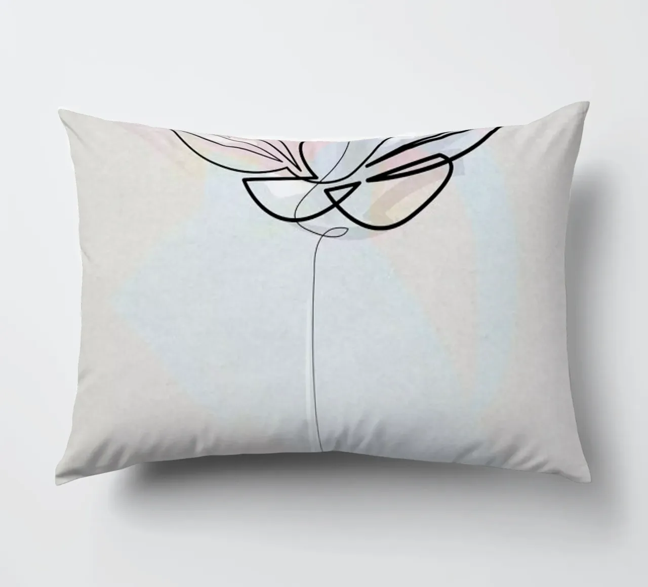 One Line Lotus cuscino da Quibe