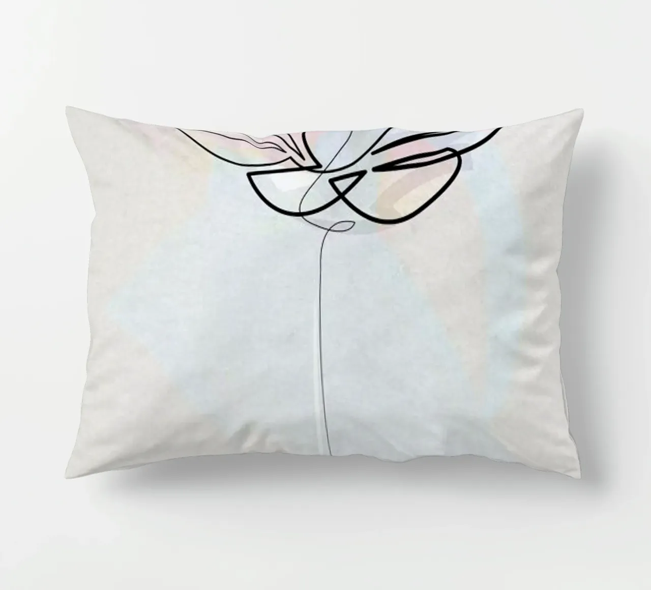 One Line Lotus cuscino da Quibe