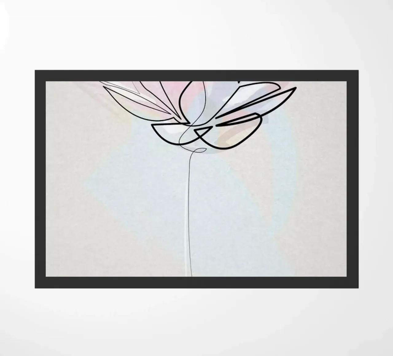 One Line Lotus felpudo de Quibe