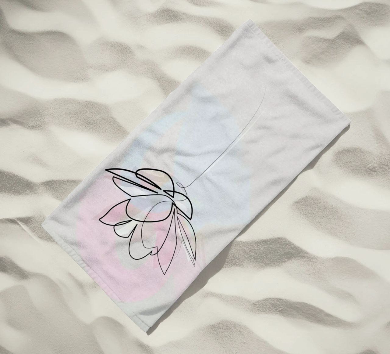 One Line Lotus telo mare da Quibe