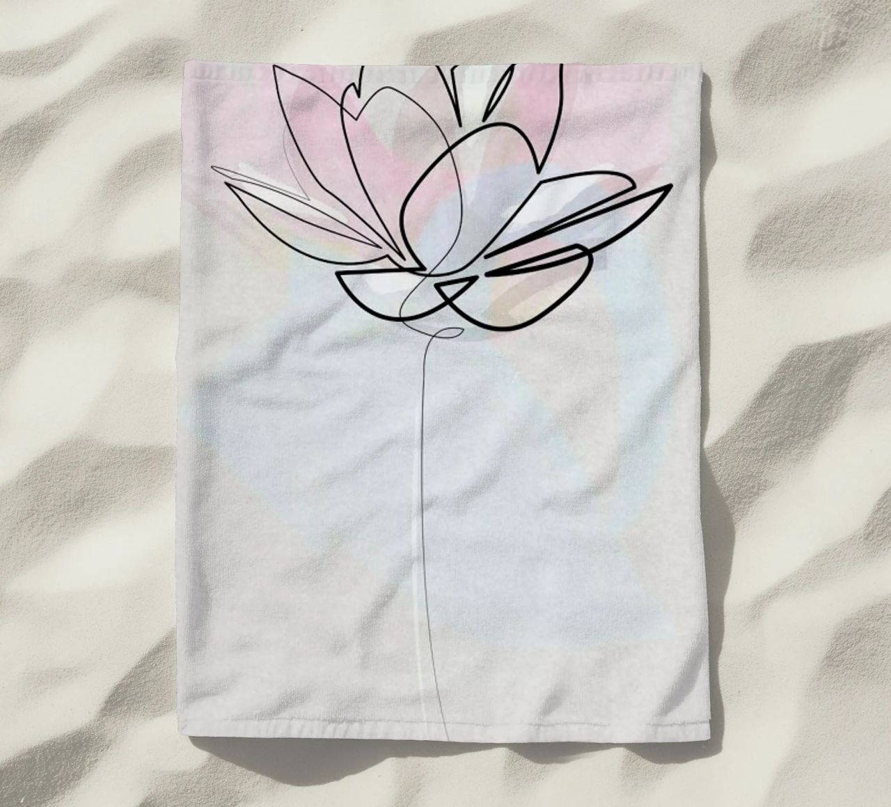 One Line Lotus telo mare da Quibe