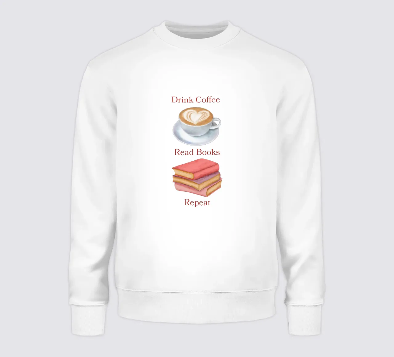 Drink Coffee Read Books Repeat felpa da FABOArt