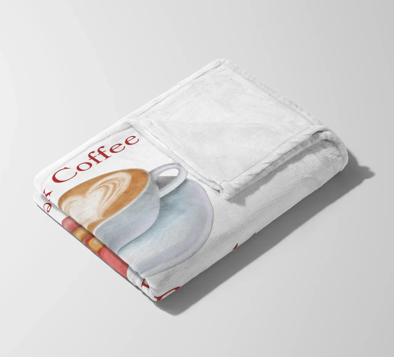 Drink Coffee Read Books Repeat coperta in pile da FABOArt