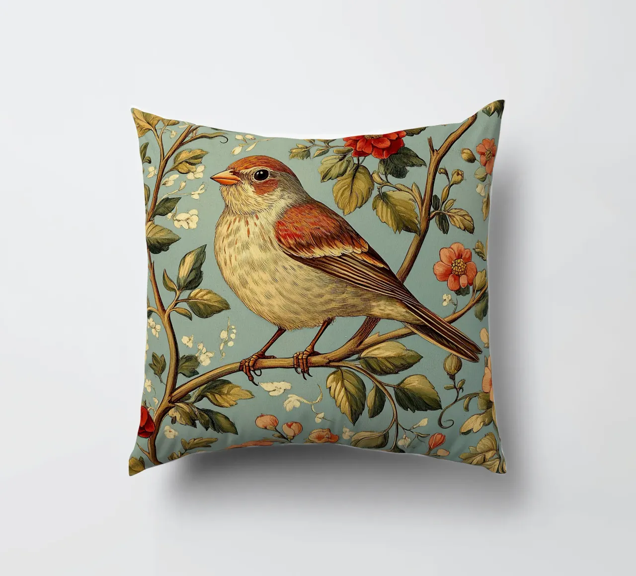 William Morris "Eleganza piumata cuscino da Botanical Art Studio