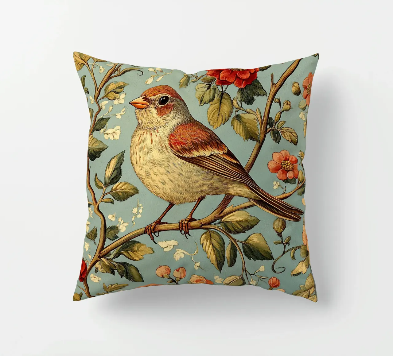 William Morris "Eleganza piumata cuscino da Botanical Art Studio