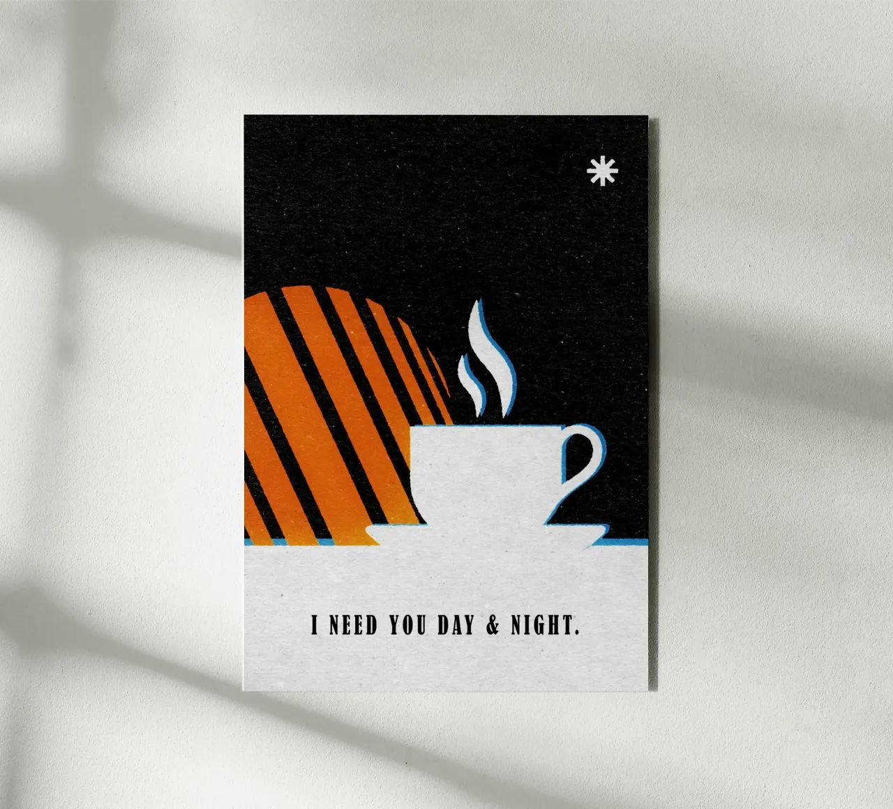 I Need You Day And Night alluminio dibond da lazydaypaper