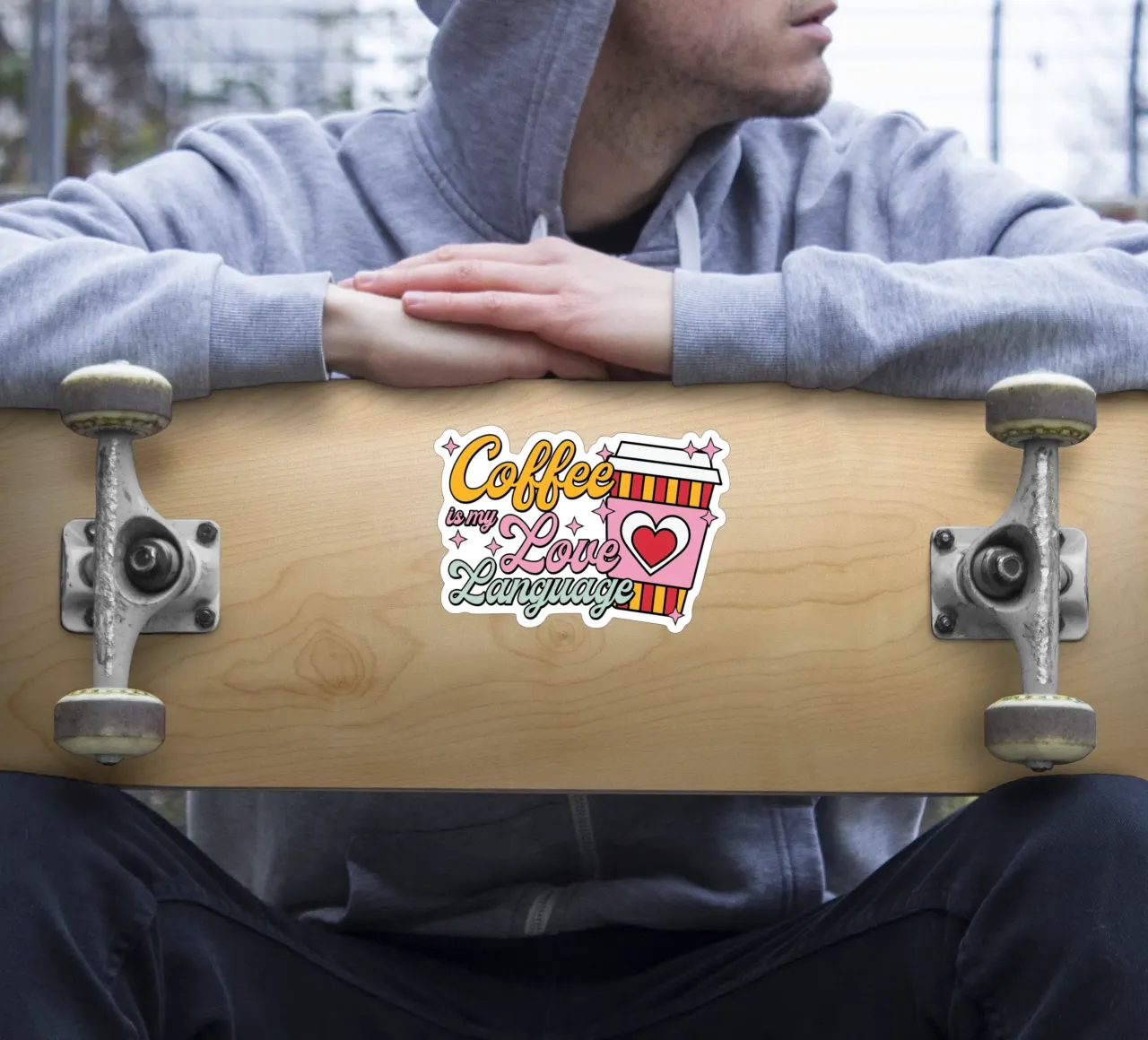 Coffee is my Love Language Sticker von edsonramosart