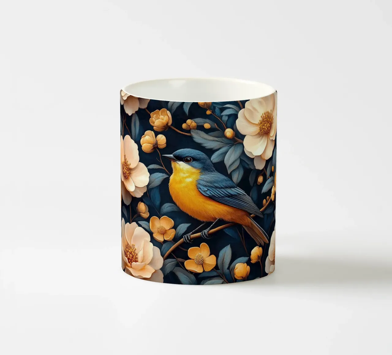 William Morris "Ornamento cinguettante tazza in ceramica da Botanical Art Studio