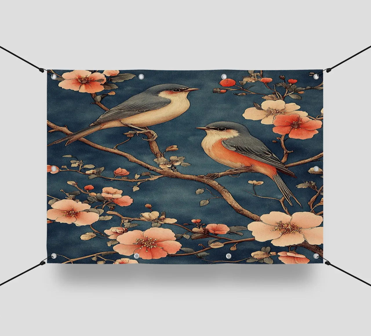 William Morris "Uccelli in un mare di vite" telo in pvc da Botanical Art Studio