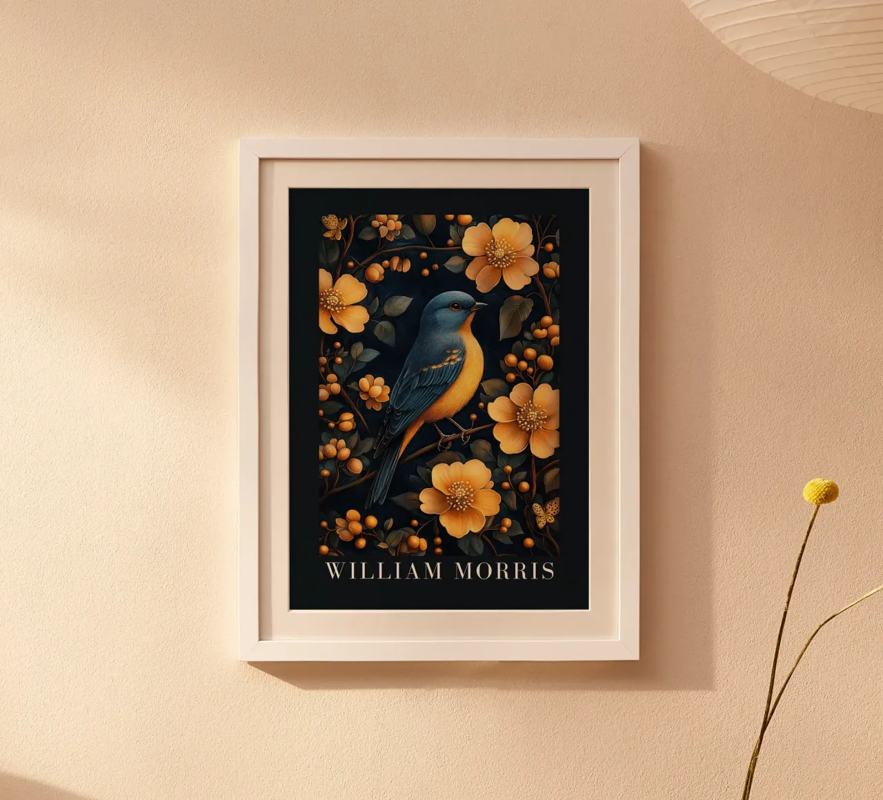 William Morris "Melodie nascoste poster con telaio in legno da Botanical Art Studio