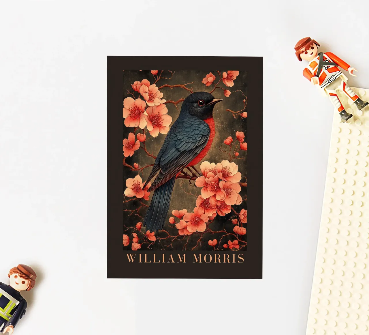 William Morris "Splendore di piume in stile Art Nouveau" adesivo da Botanical Art Studio