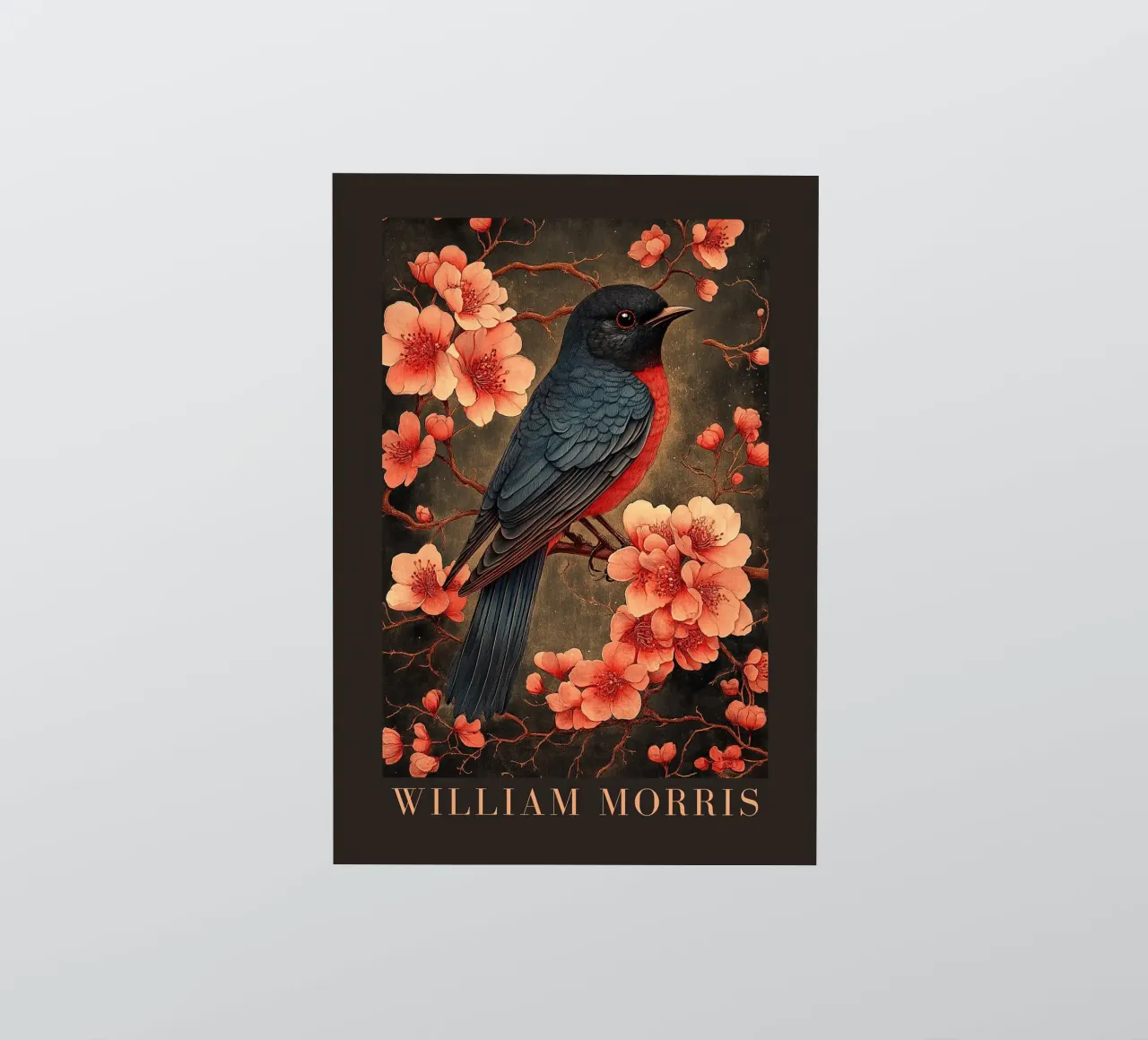 William Morris "Splendore di piume in stile Art Nouveau" adesivo da Botanical Art Studio