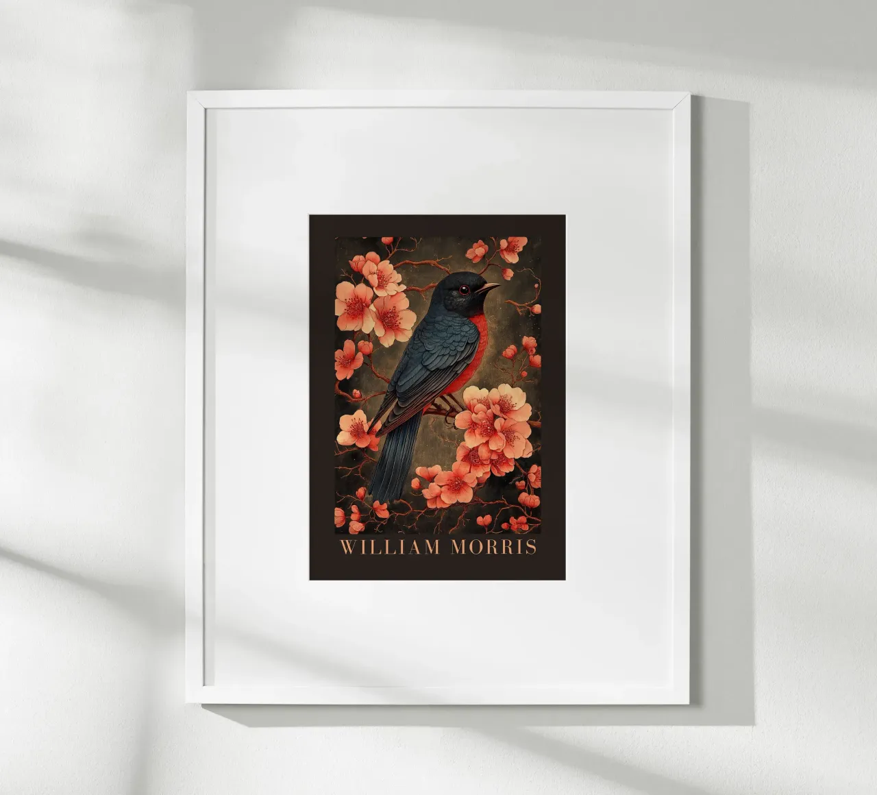 William Morris "Splendore di piume in stile Art Nouveau" carta hahnemühle da Botanical Art Studio