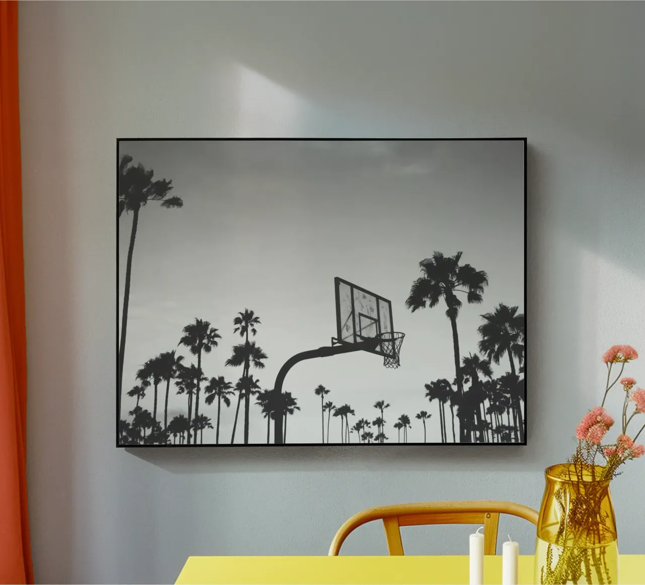 Palme e cerchi plexiglass da Dagmar Pels