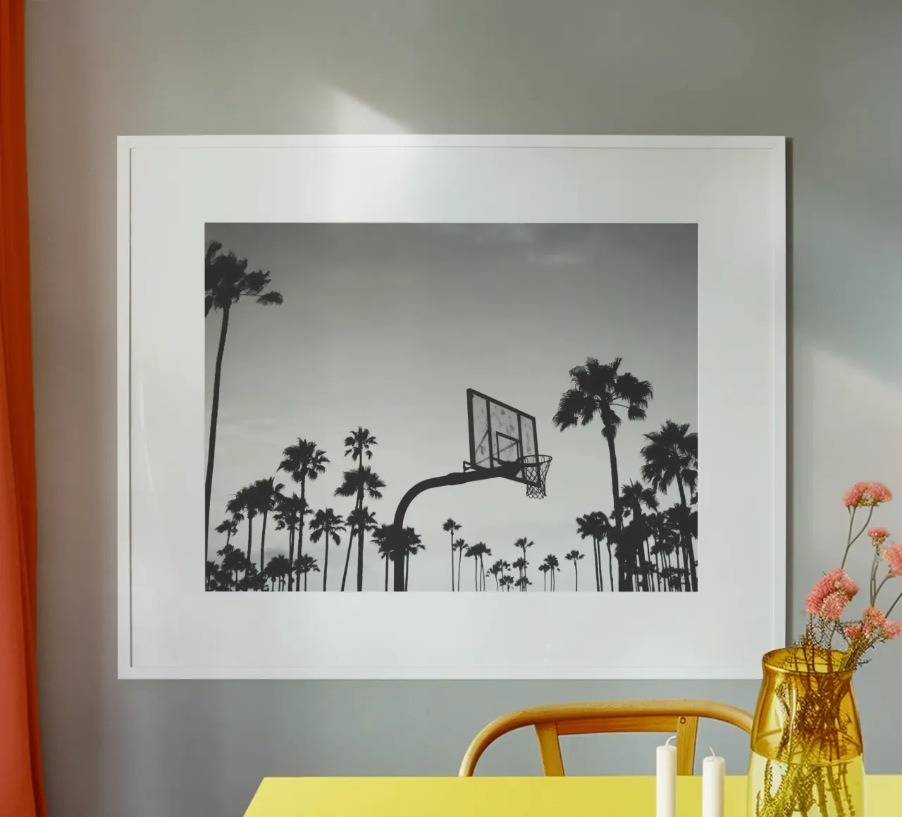 Palms and Hoops hahnemühle by Dagmar Pels