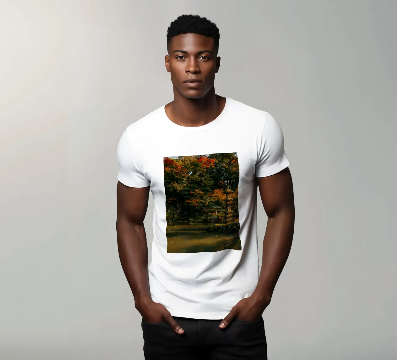 Giardino giapponese in autunno t-shirt da Marcel Bisig