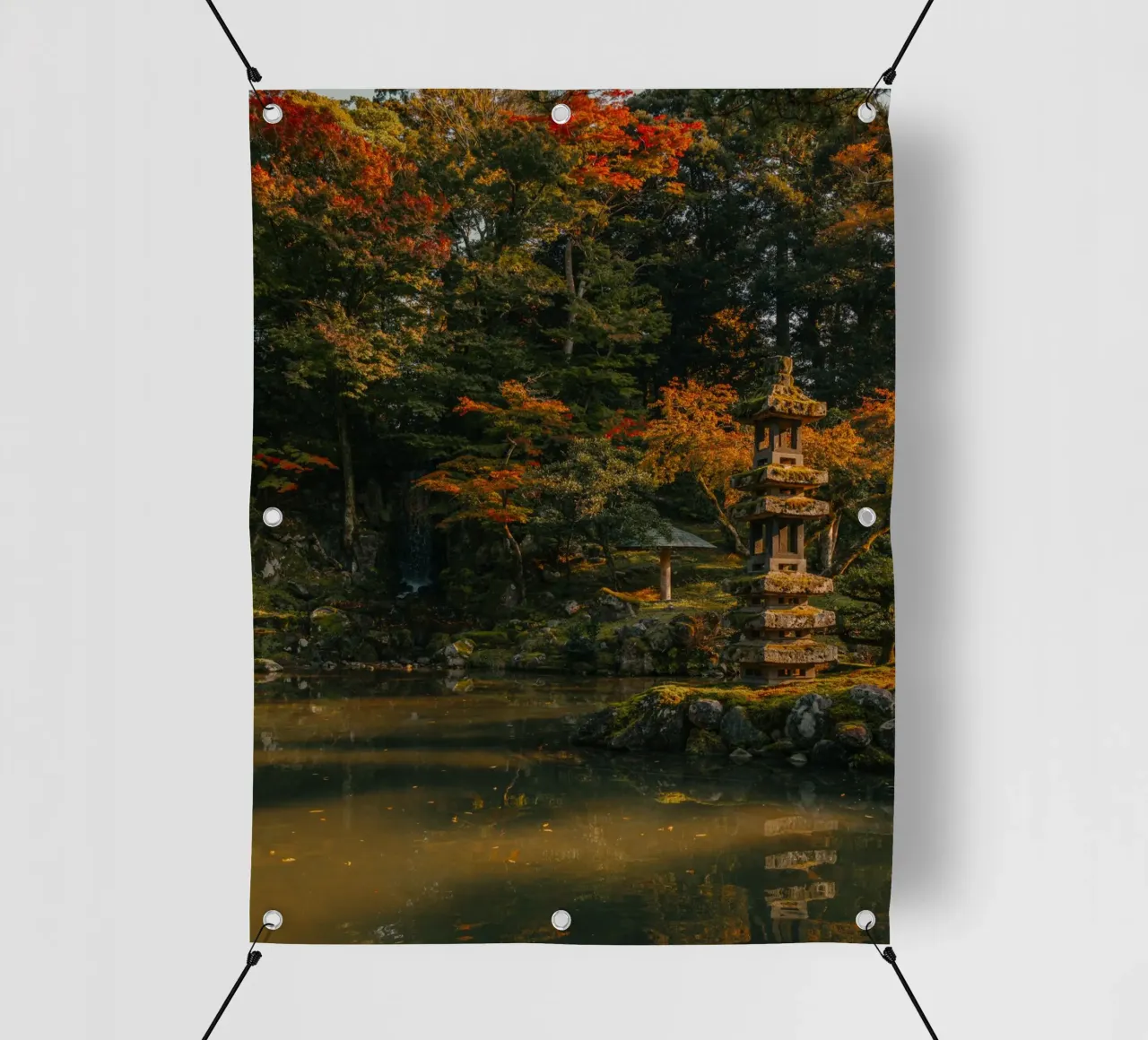 Giardino giapponese in autunno telo in pvc da Marcel Bisig