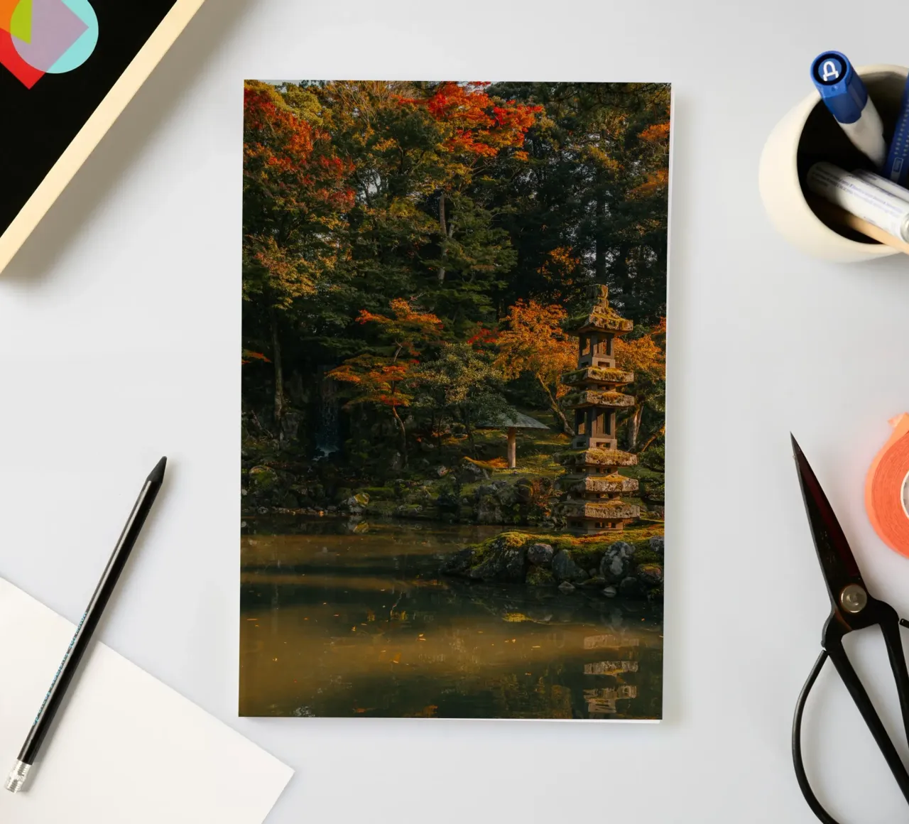 Japanese Garden in Autumn notebook by Marcel Bisig