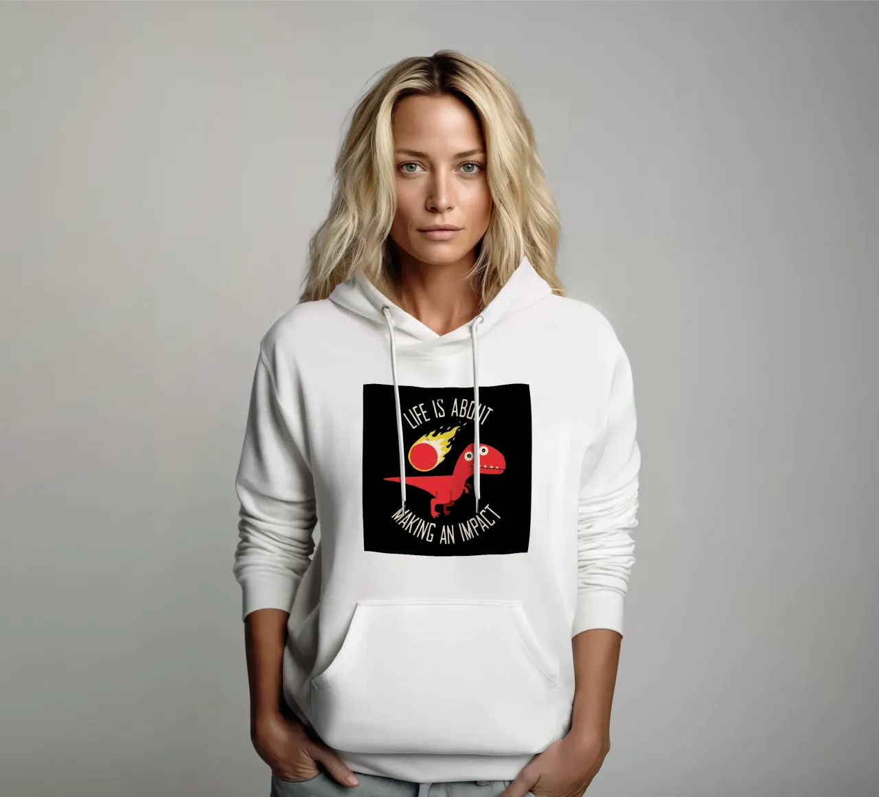 Making an Impact felpa con cappuccio da DinoMike