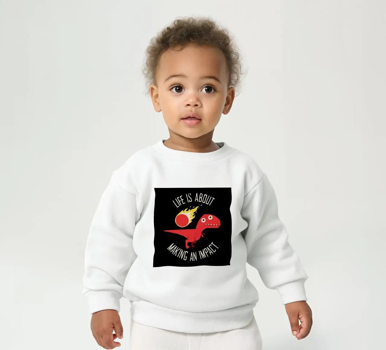 Making an Impact baby sweatshirt van DinoMike