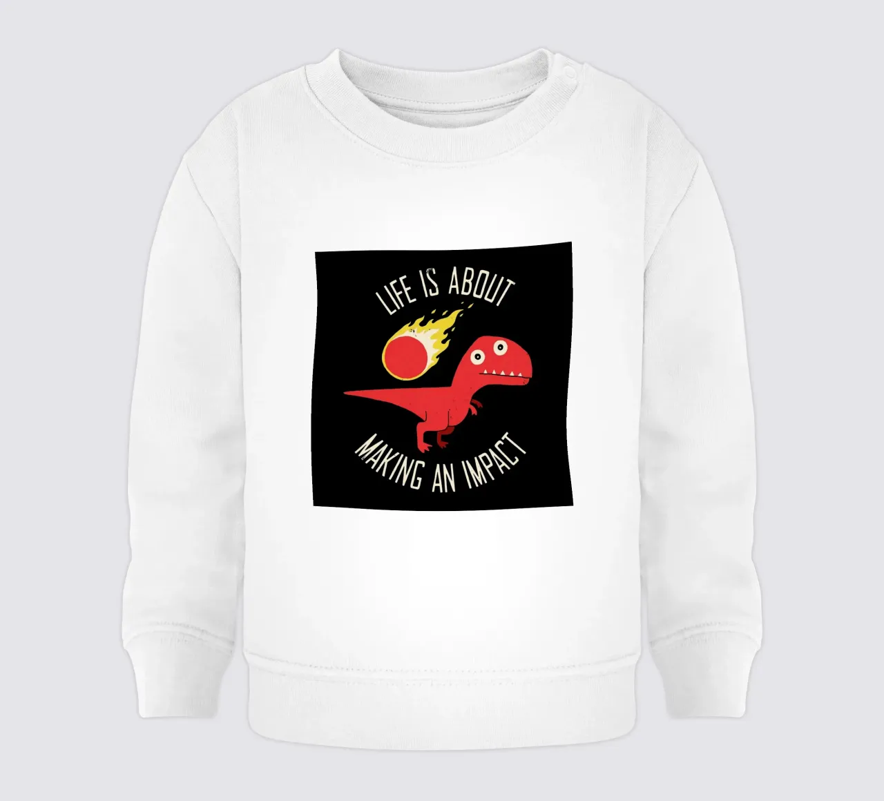 Making an Impact baby sweatshirt van DinoMike