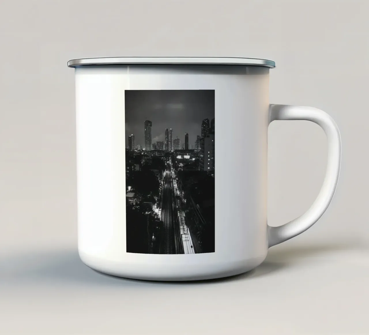 Bangkok Nocturne : The Urban Glow enamel mug by By Night