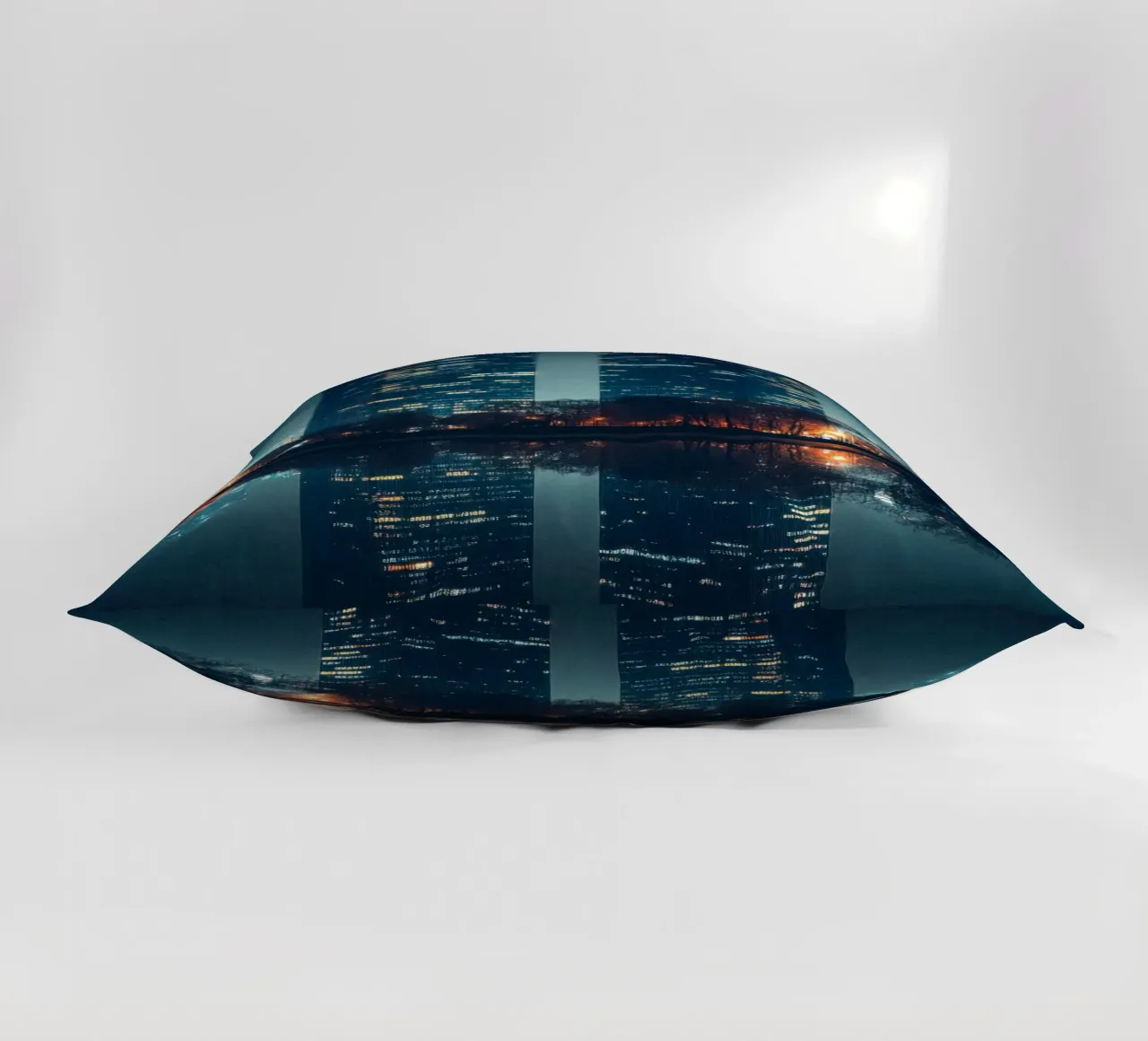 Reflets Urbains: l'eleganza di Bangkok di notte cuscino da By Night