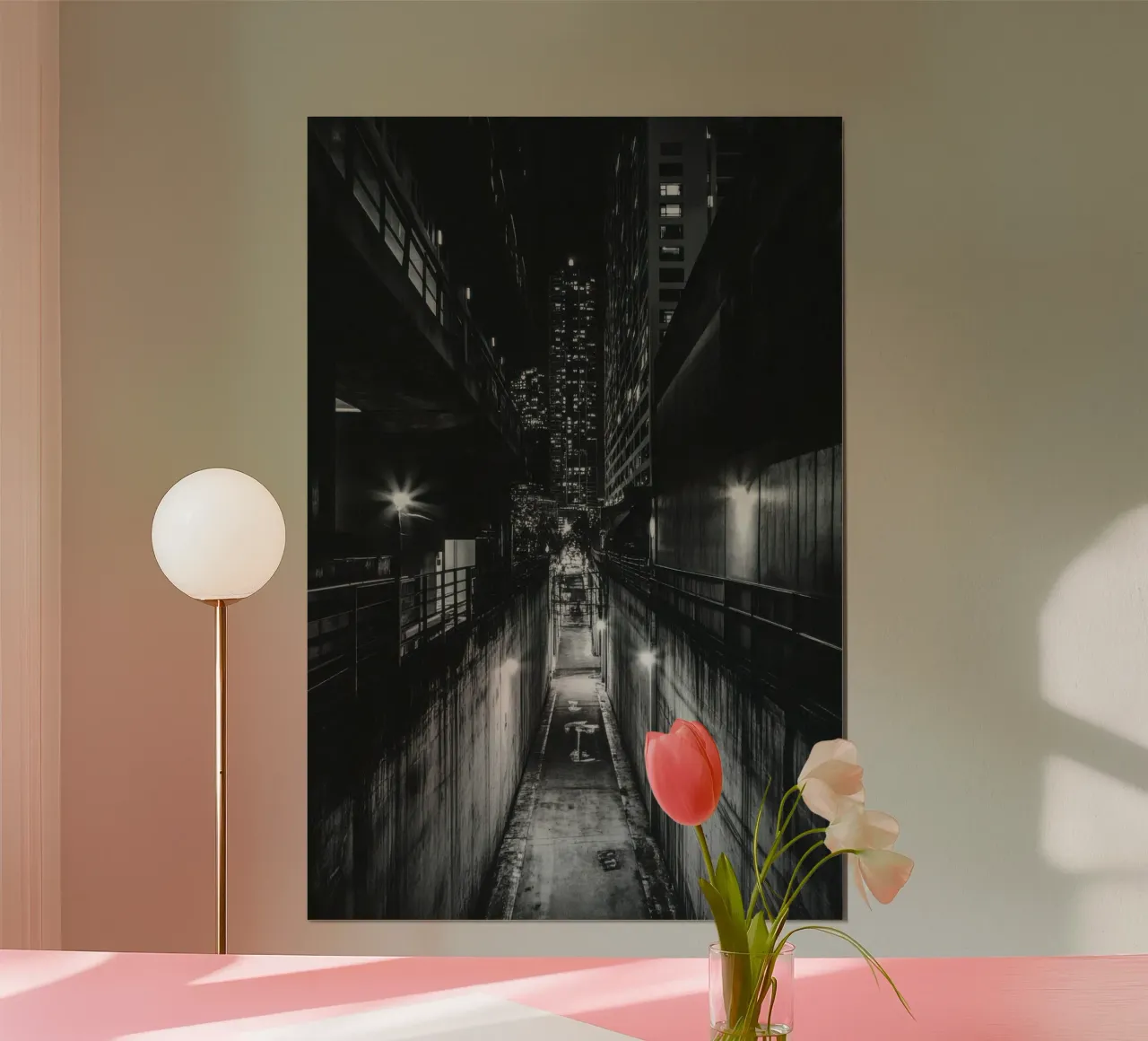 Bangkok Nocturne : De gloed van schaduwen poster van By Night