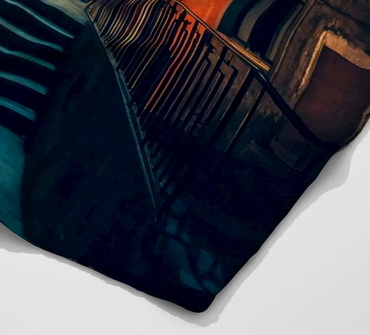 Échos Nocturnes de Barcelone fleece blanket by By Night