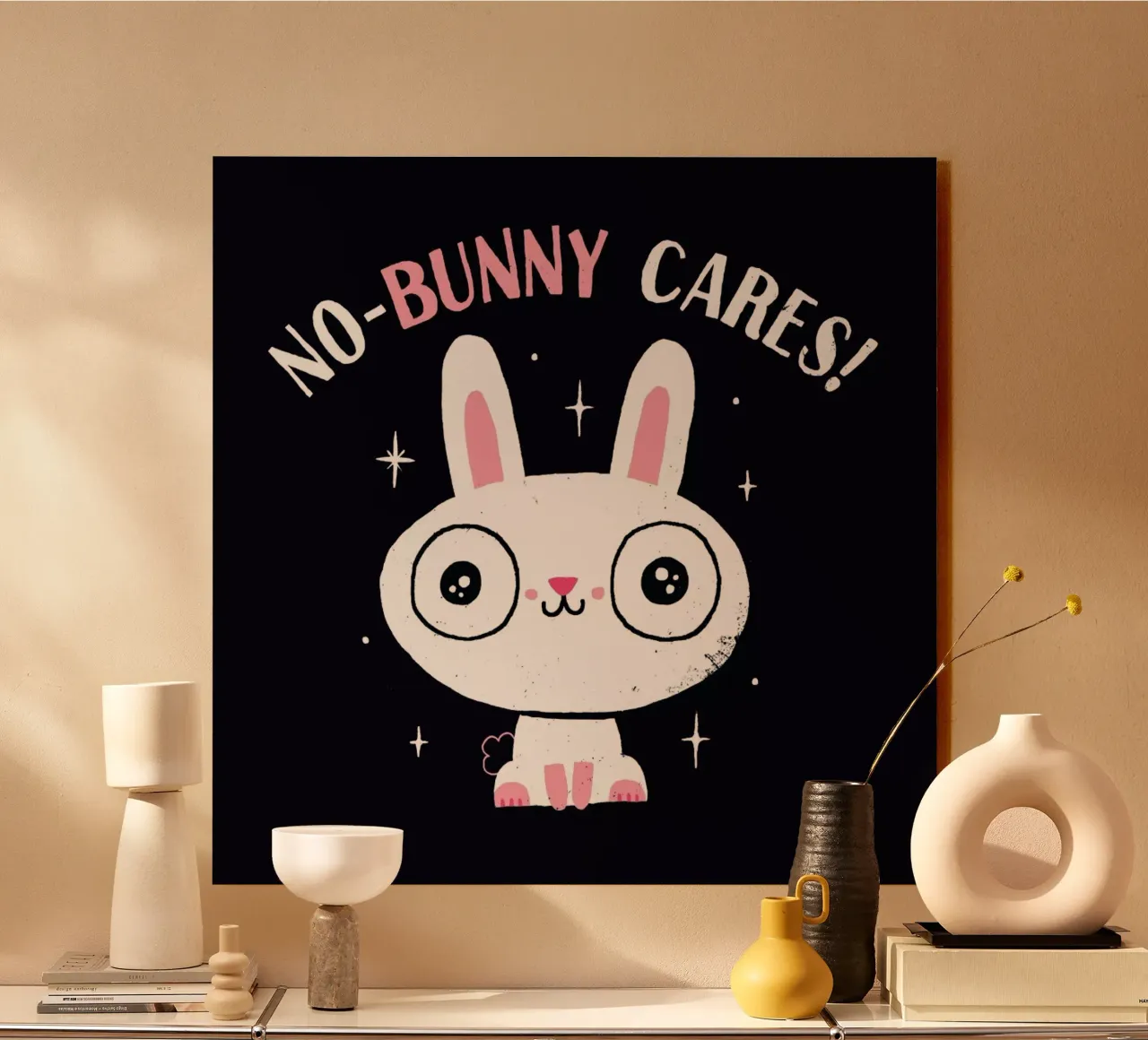 No-Bunny Cares alluminio dibond da DinoMike