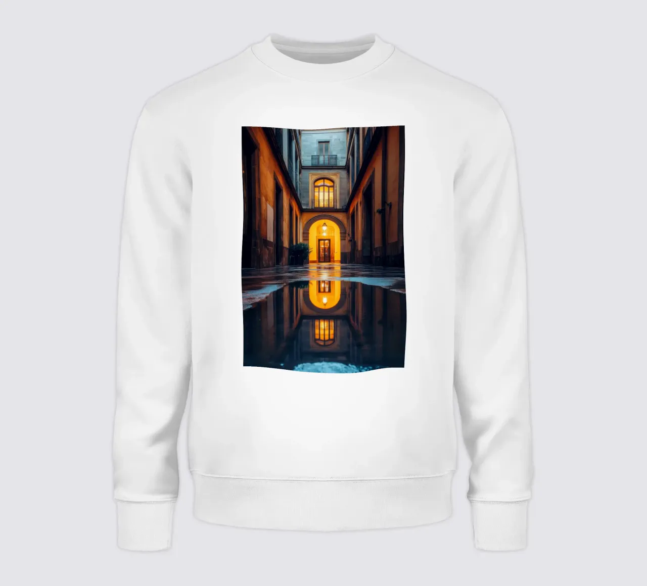 Intimes Glühen in den Gassen Barcelonas Sweatshirt von By Night