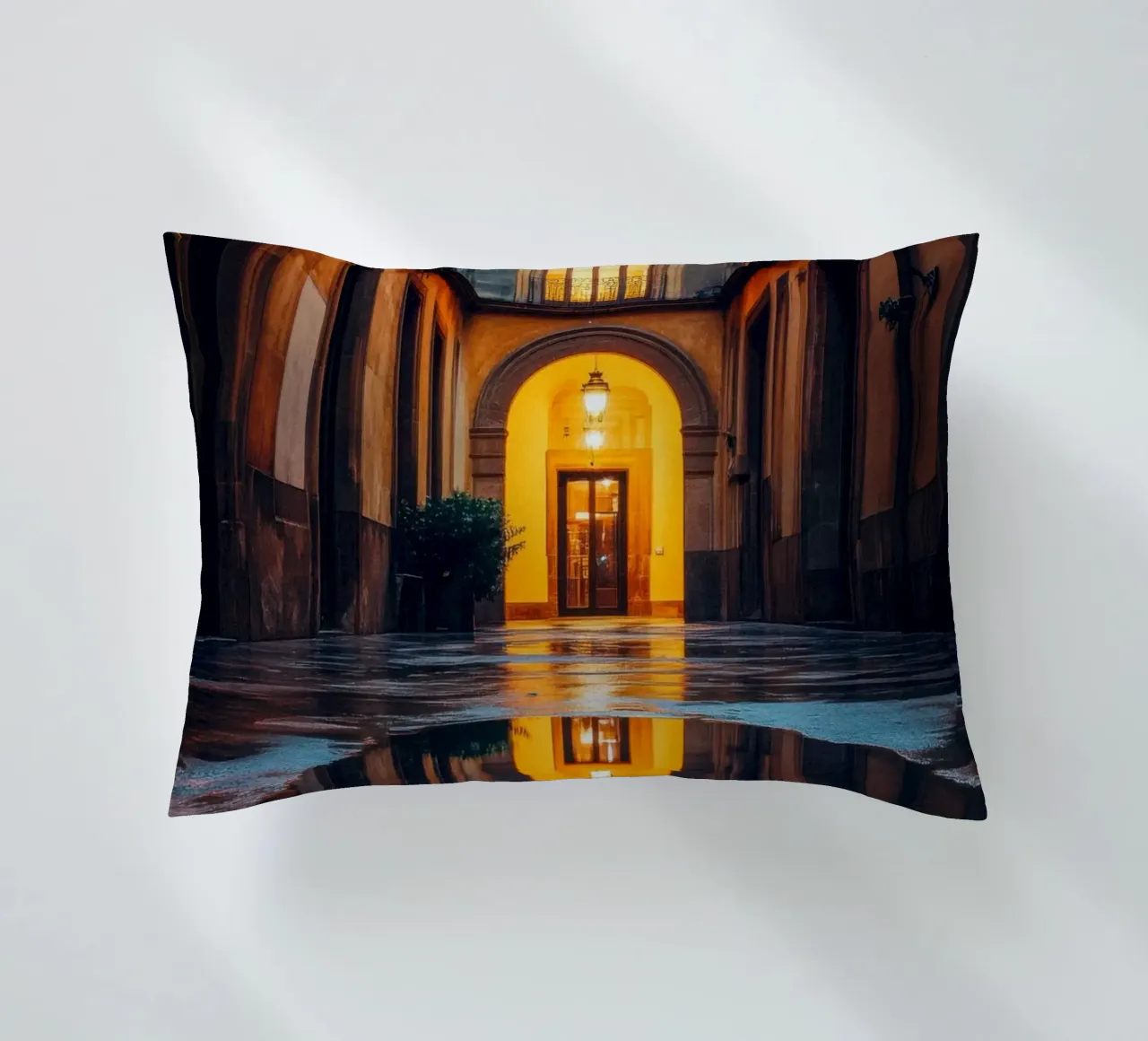 Un bagliore intimo nelle stradine di Barcellona cuscino da By Night