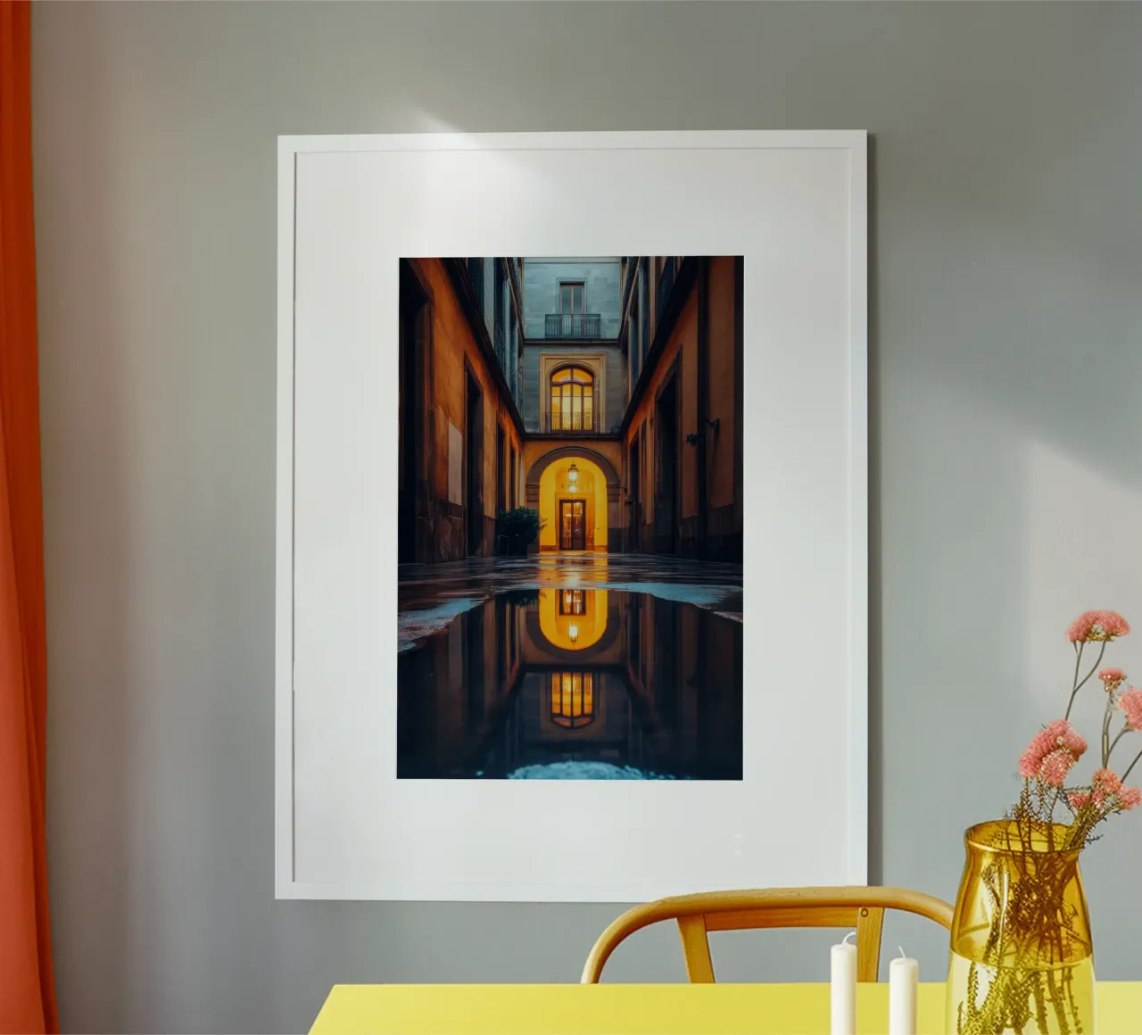 Intimes Glühen in den Gassen Barcelonas Hahnemühle von By Night