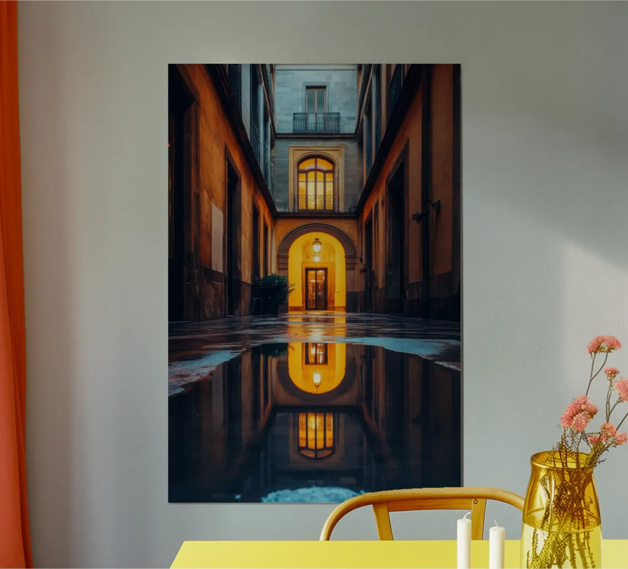 Intimes Glühen in den Gassen Barcelonas Hahnemühle von By Night