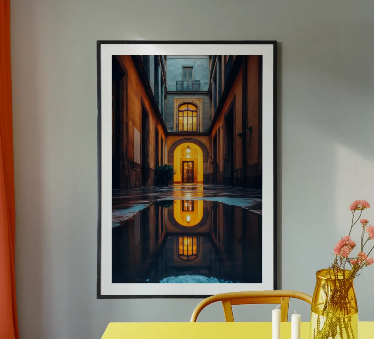 Intimes Glühen in den Gassen Barcelonas Hahnemühle von By Night