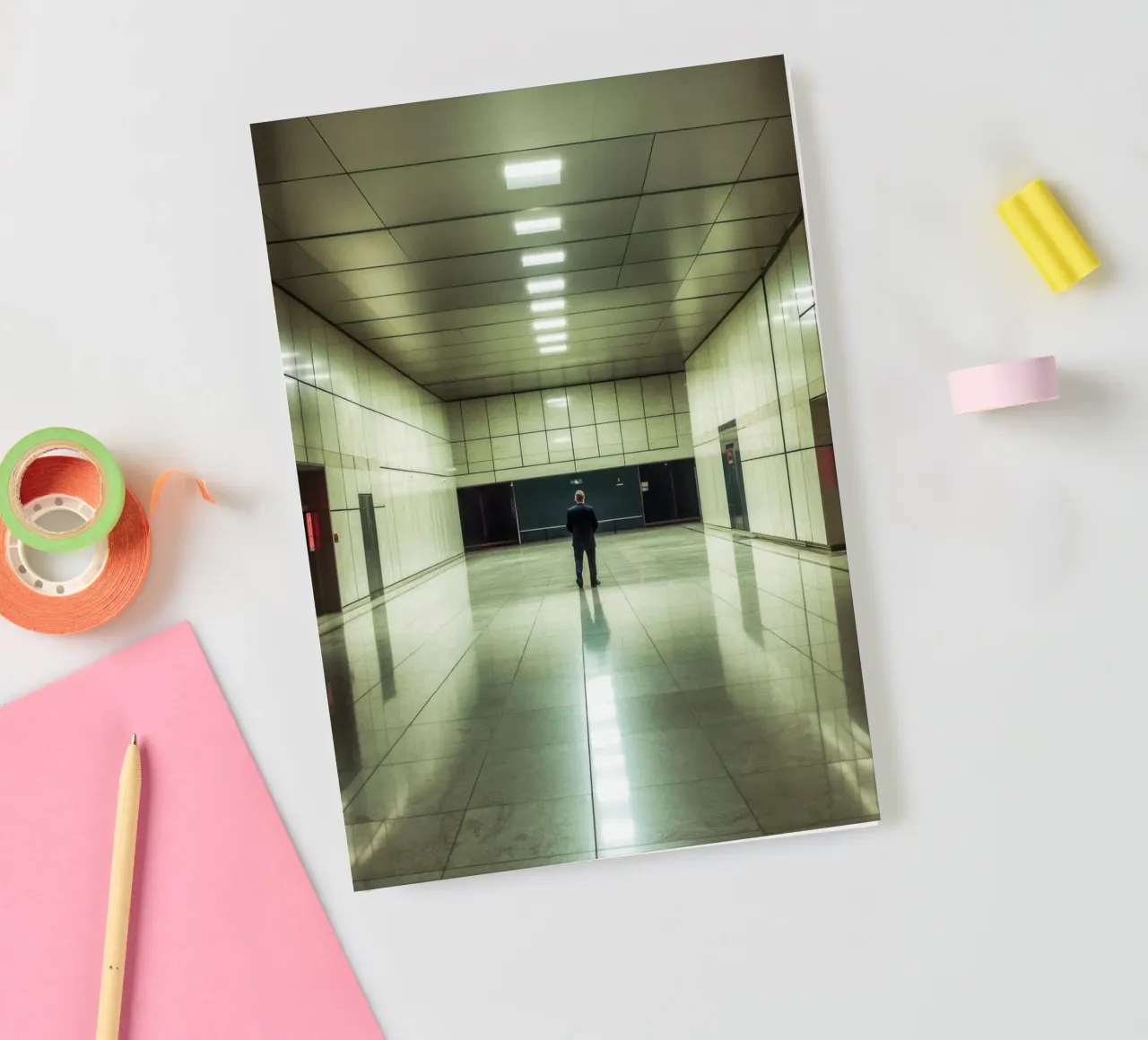 The elegance of solitude in architecture notebook by By Night