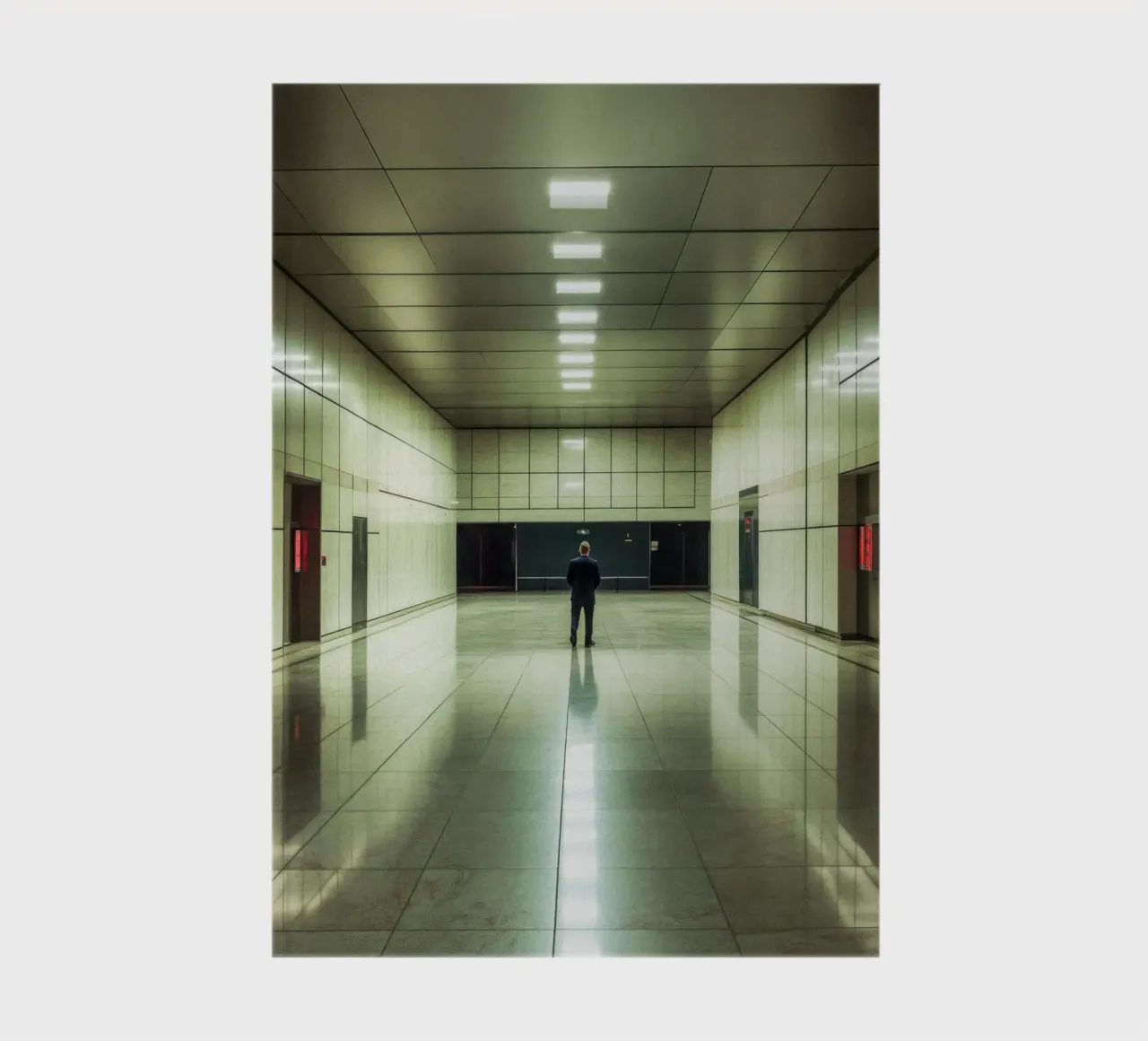 The elegance of solitude in architecture notebook by By Night