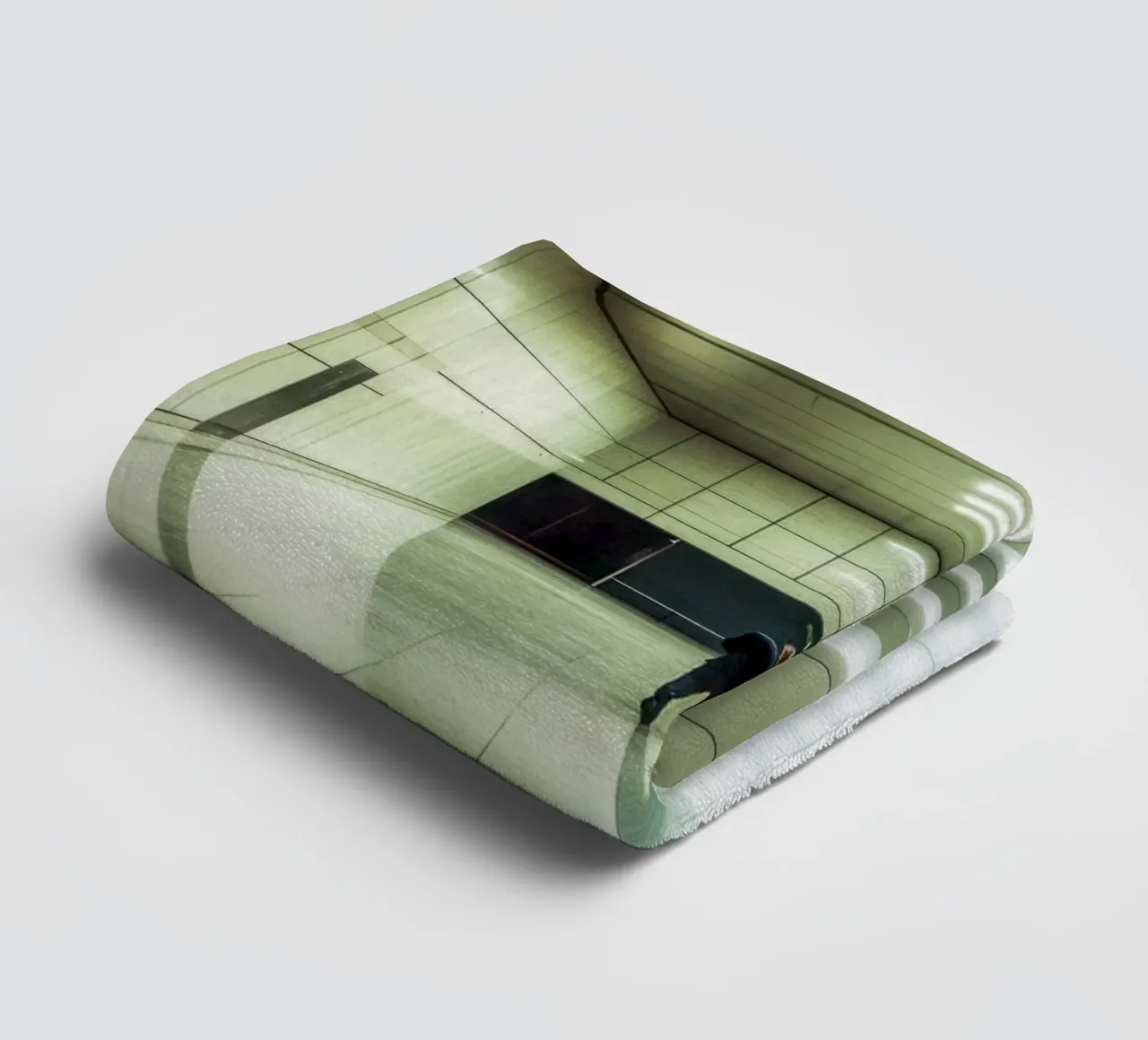 The elegance of solitude in architecture towel by By Night