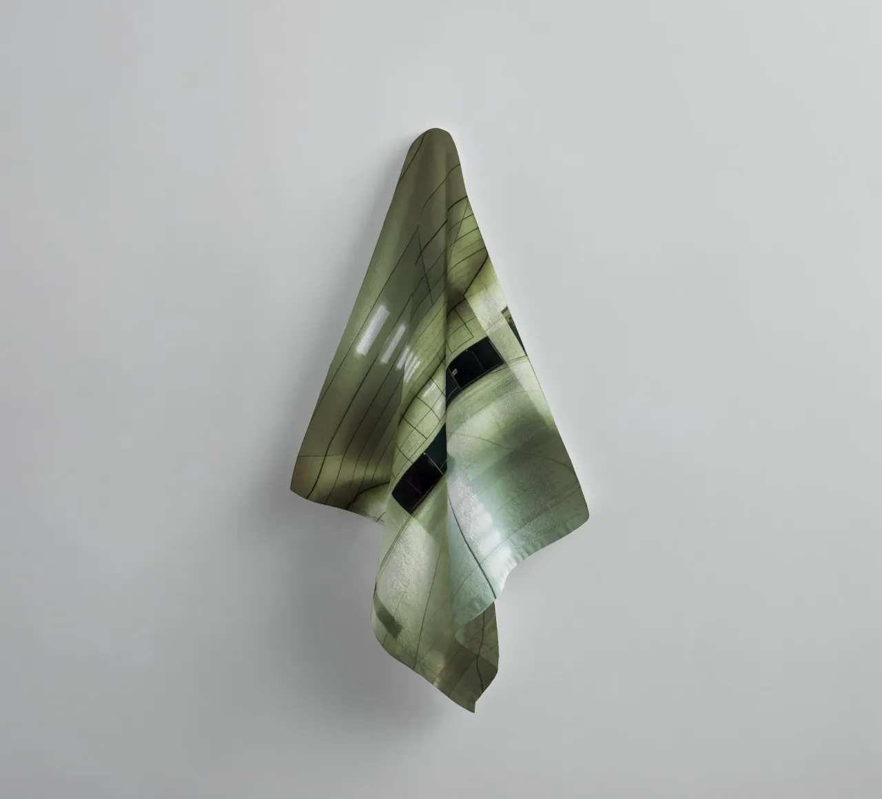 The elegance of solitude in architecture towel by By Night