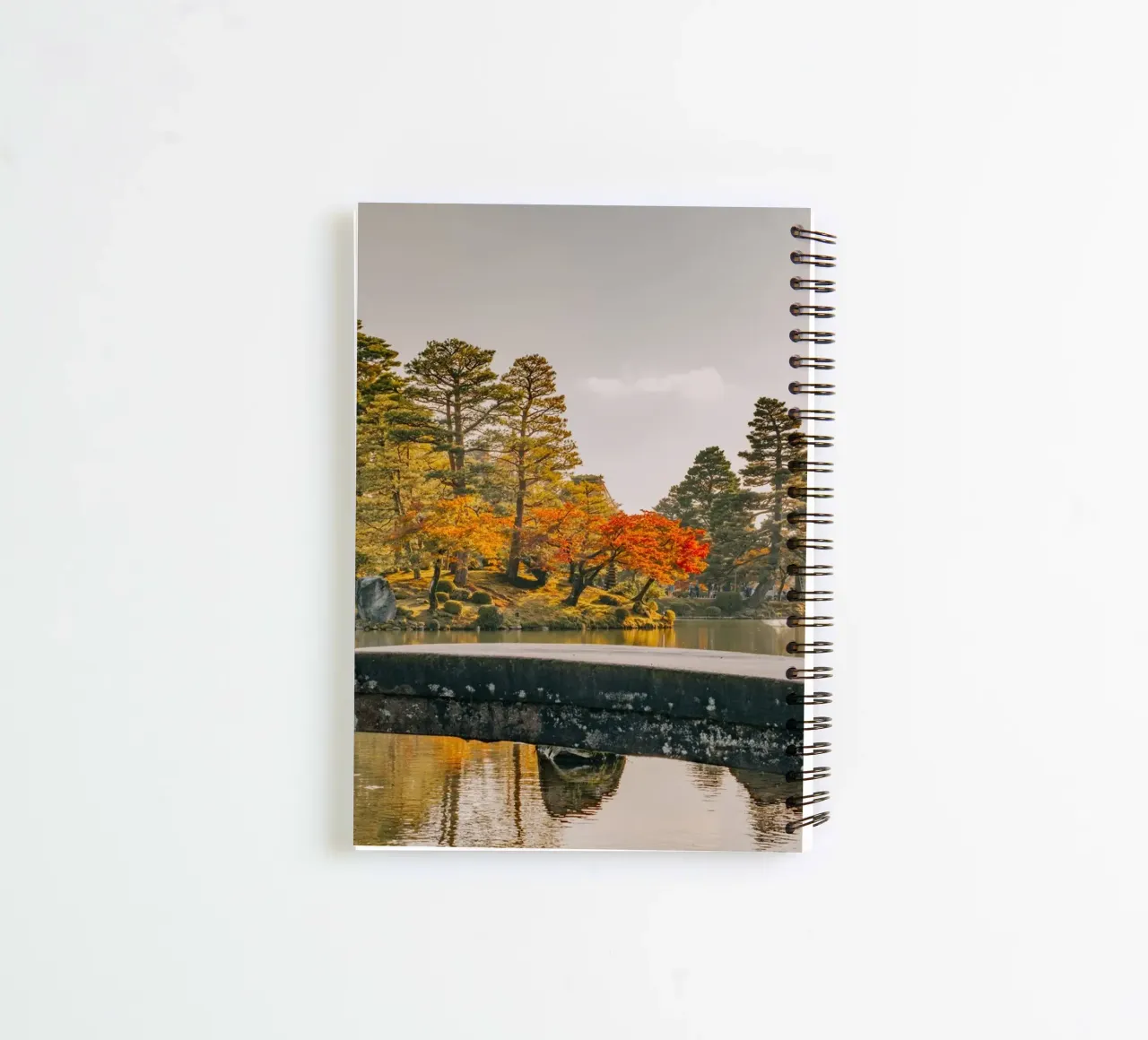 Japanese Autumn Garden in Kanazawa spiral notebook by Marcel Bisig
