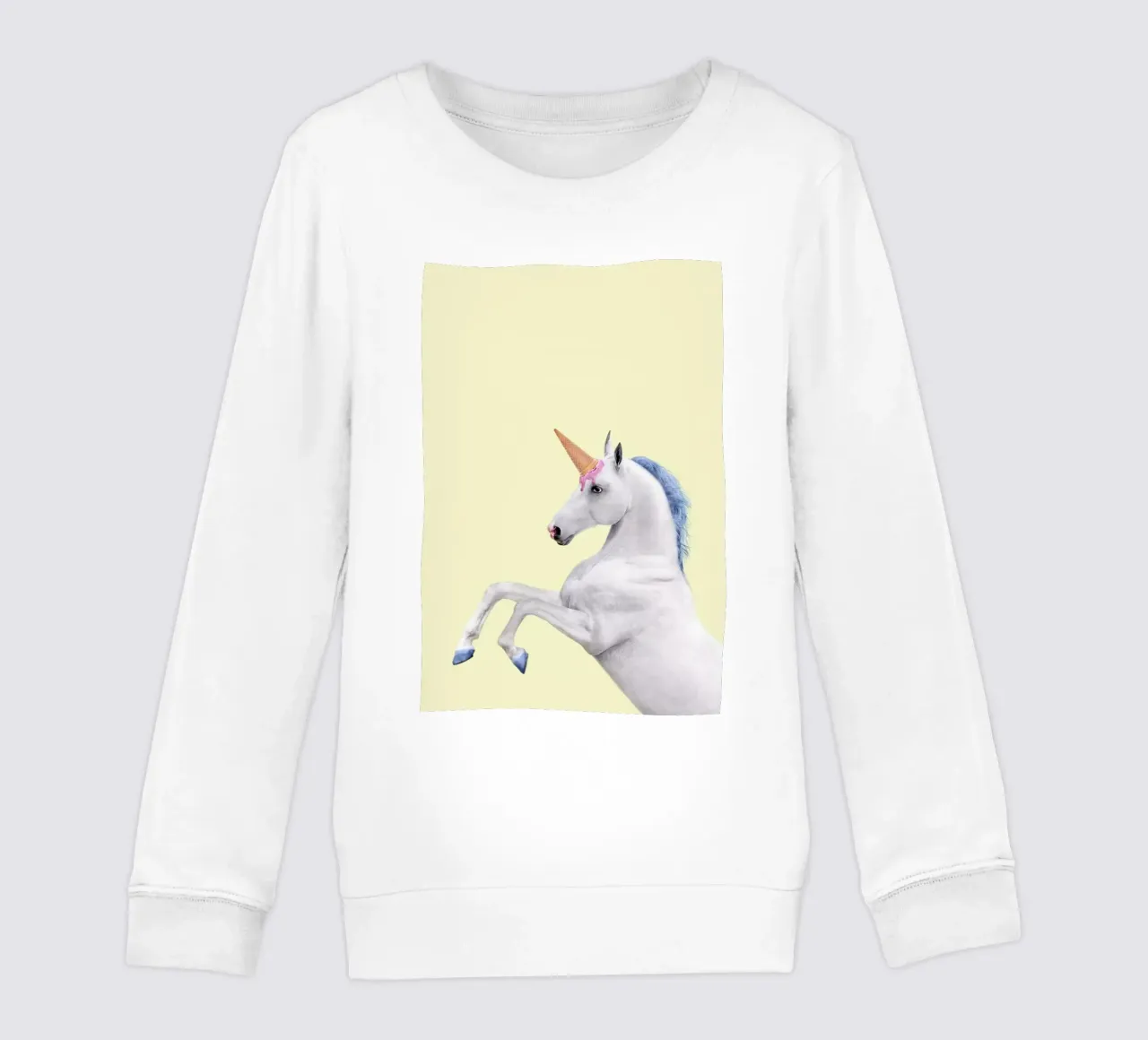 Ice Cream Unicorn kids sweatshirt by Paul Fuentes Design