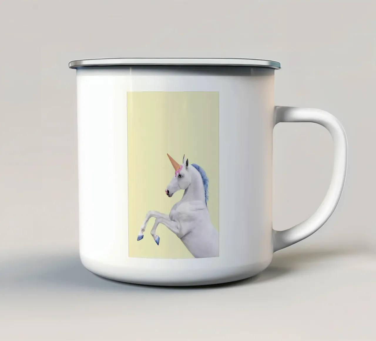 Ice Cream Unicorn emaille mok van Paul Fuentes Design
