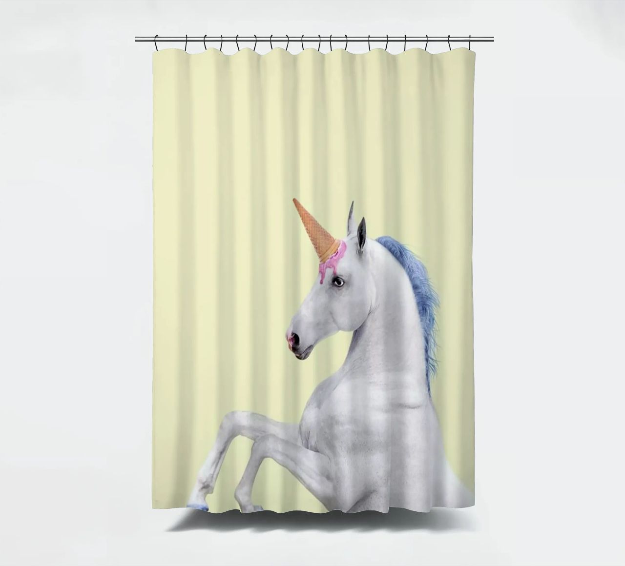 Ice Cream Unicorn Duschvorhang von Paul Fuentes Design