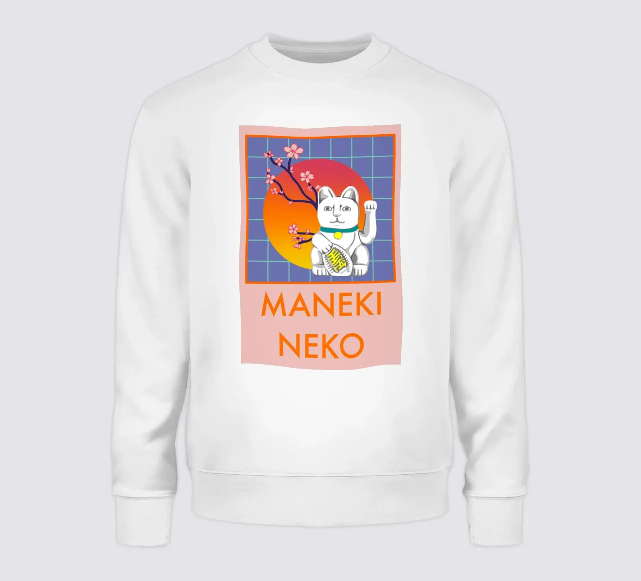 MANEKI NEKO sweatshirt van LAUSEMIA DESIGN STUDIO