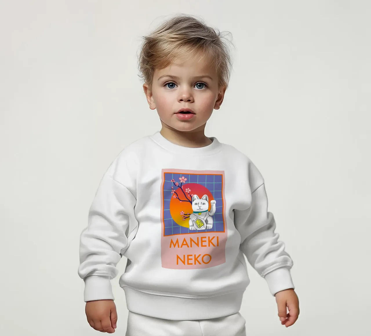 MANEKI NEKO felpa neonato da LAUSEMIA DESIGN STUDIO