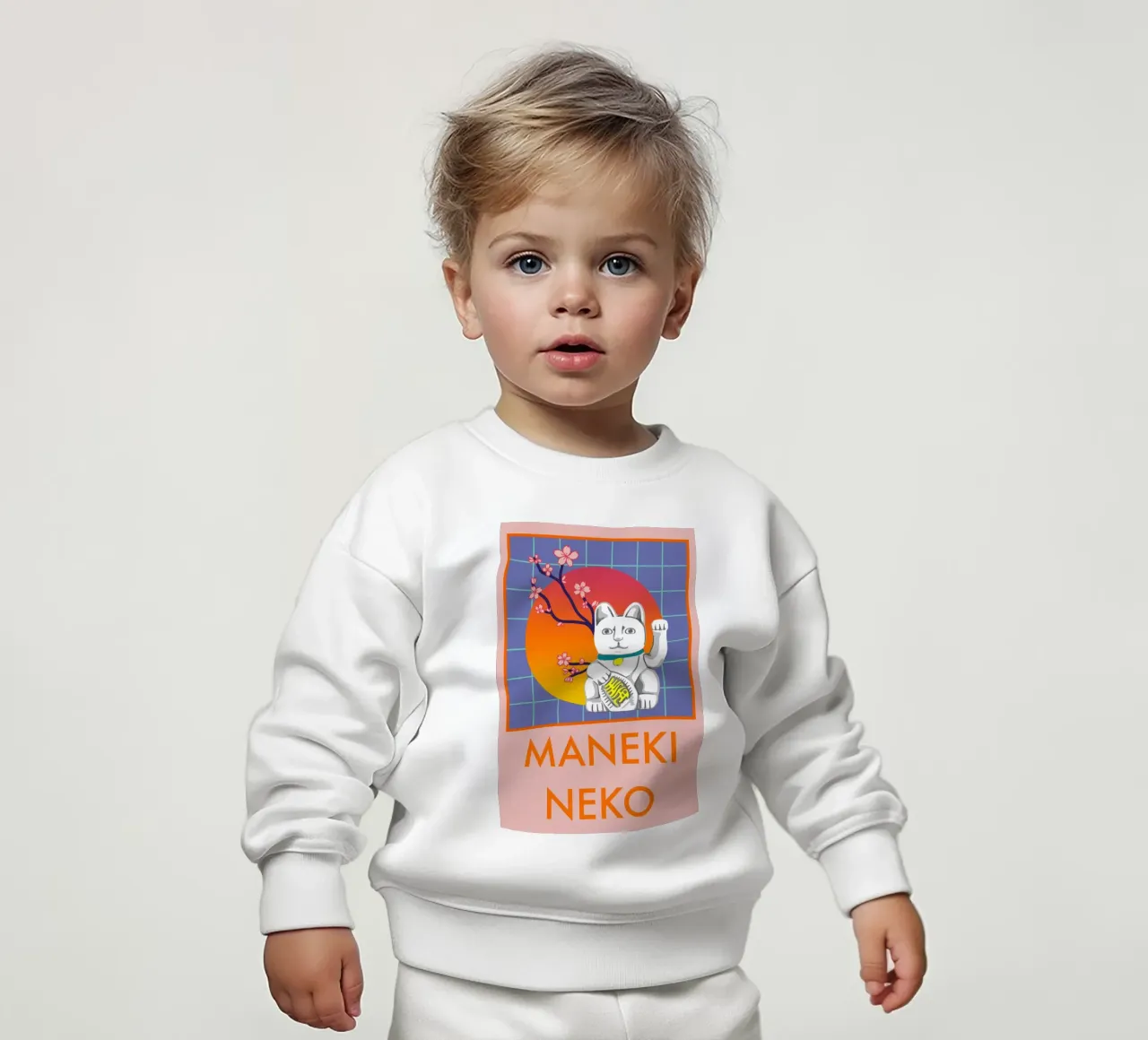 MANEKI NEKO felpa neonato da LAUSEMIA DESIGN STUDIO