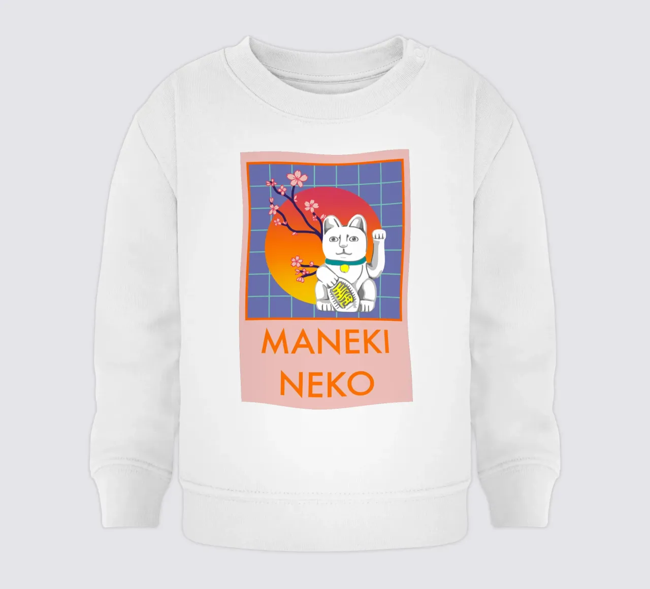 MANEKI NEKO felpa neonato da LAUSEMIA DESIGN STUDIO